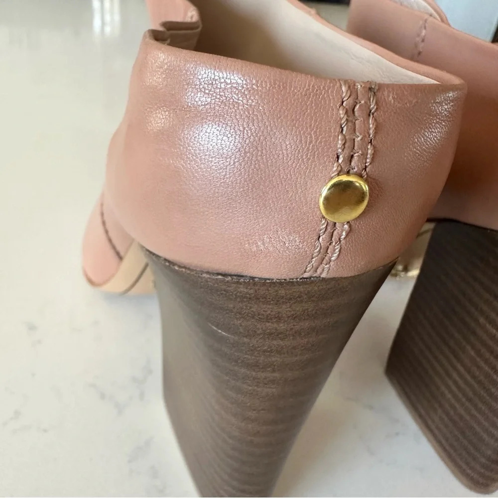 Pour La Victoire Leather Eda Mule Booties Size: 9.5 - Picture 6 of 10
